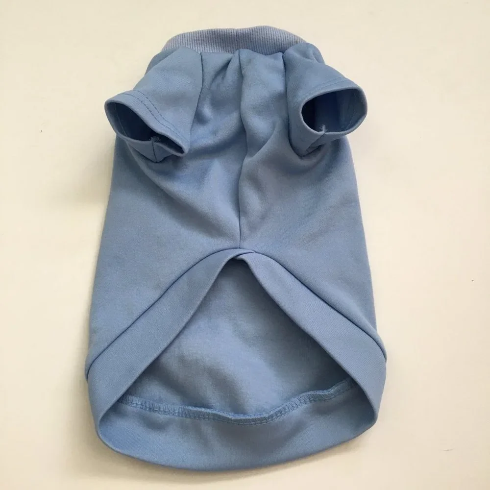 Dog Clothes Light Blue Sweat Shirt Size Medium Super cute!